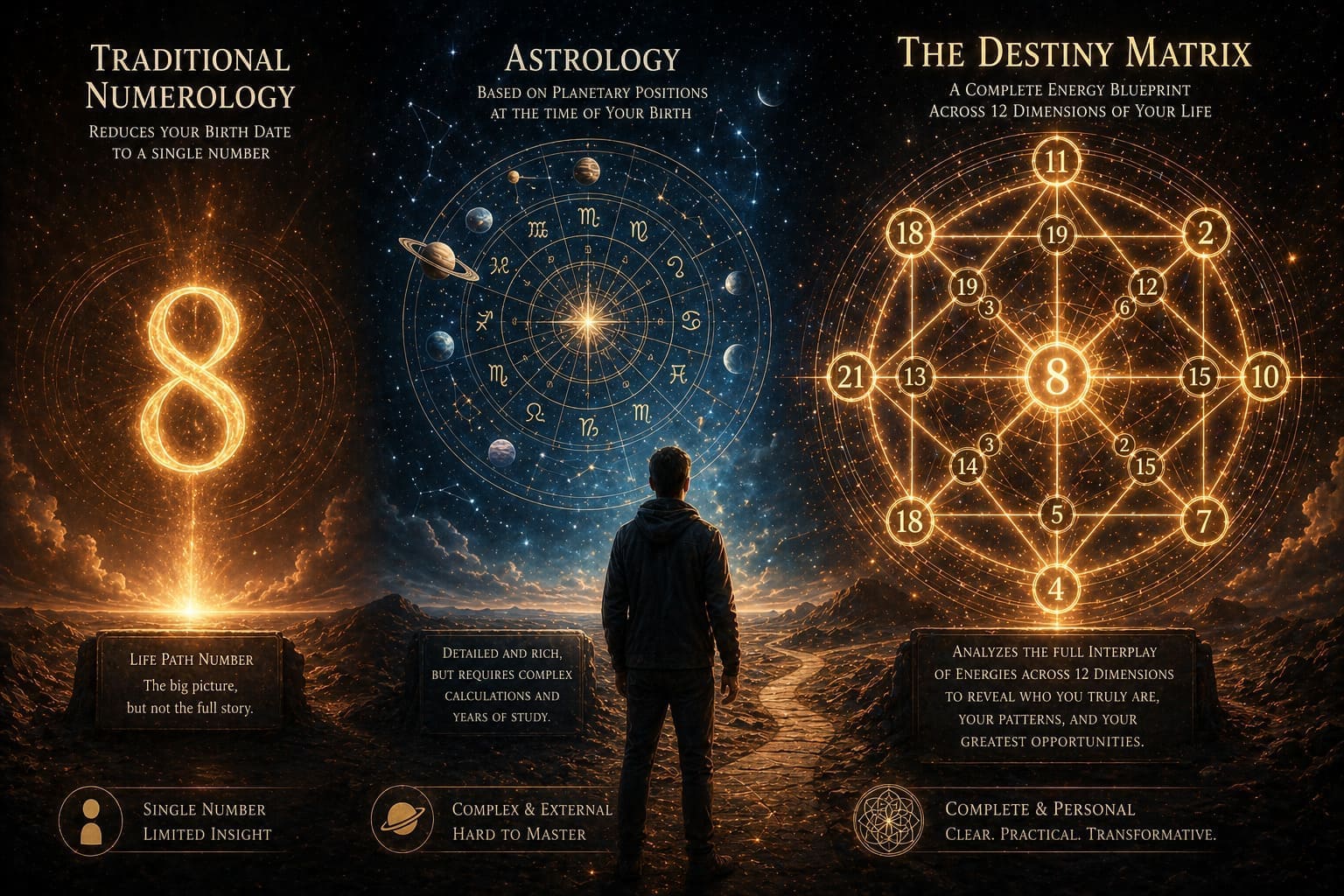 destiny-matrix-vs-numerology-vs-astrology-comparison.webp Comparing the Destiny Matrix with traditional numerology and astrology systems.